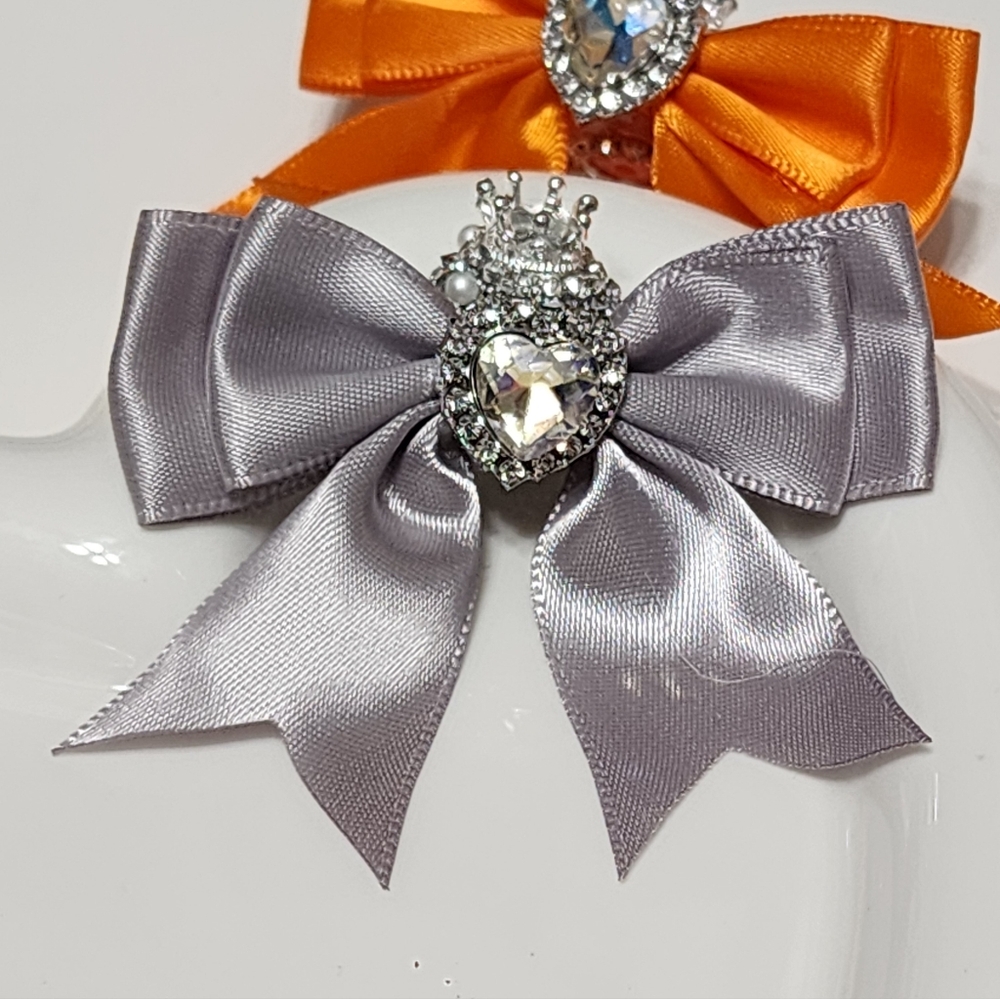 Fancy Bead Silver Bow Heart Gem Crown Rhinestone Pearls Jewelry Making Beadable